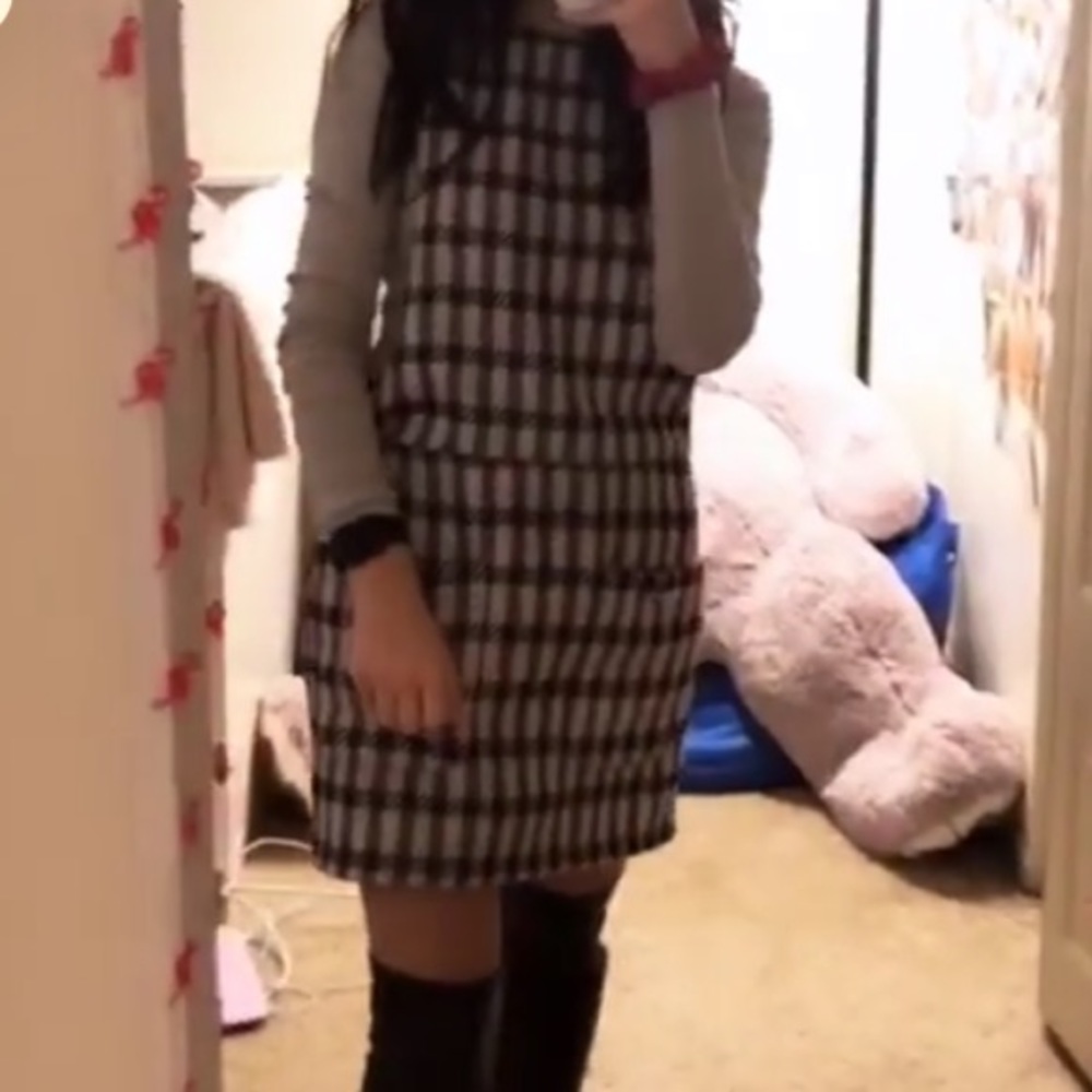 Overall dress from Zara